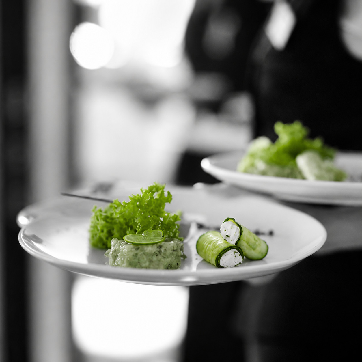 Piatti curati nel dettaglio per il catering di un evento aziendale