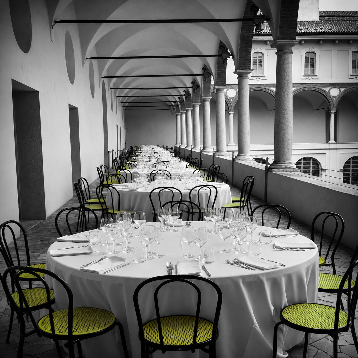 Evento organizzato da UP SERVICER con allestimento curato nei dettagli
